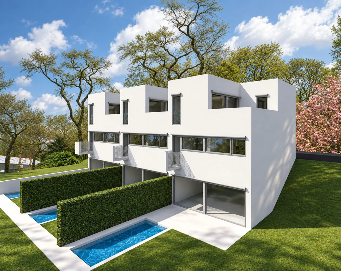 Angrenzendes Haus im Bau mit Pool in Villa Luganese - Foto 6 von 7