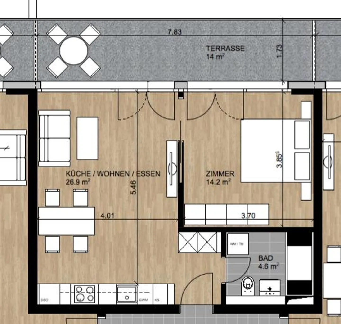 Moderne, helle 2.5 Zimmer Wohnung - Photo 10 of 10