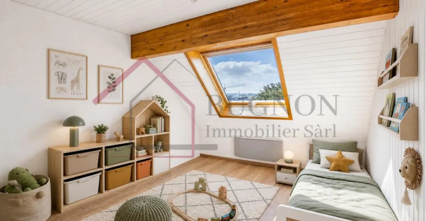 Geräumige 4,5 Zimmer mit privatem Aufzug - Zentrum von Romont - Foto 7 von 12