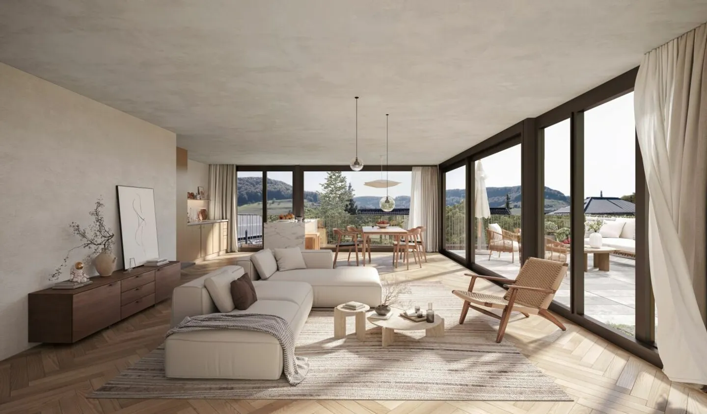 Nouvelle construction : Maison individuelle détachée avec vue panoramique et garage - Photo 4 sur 6