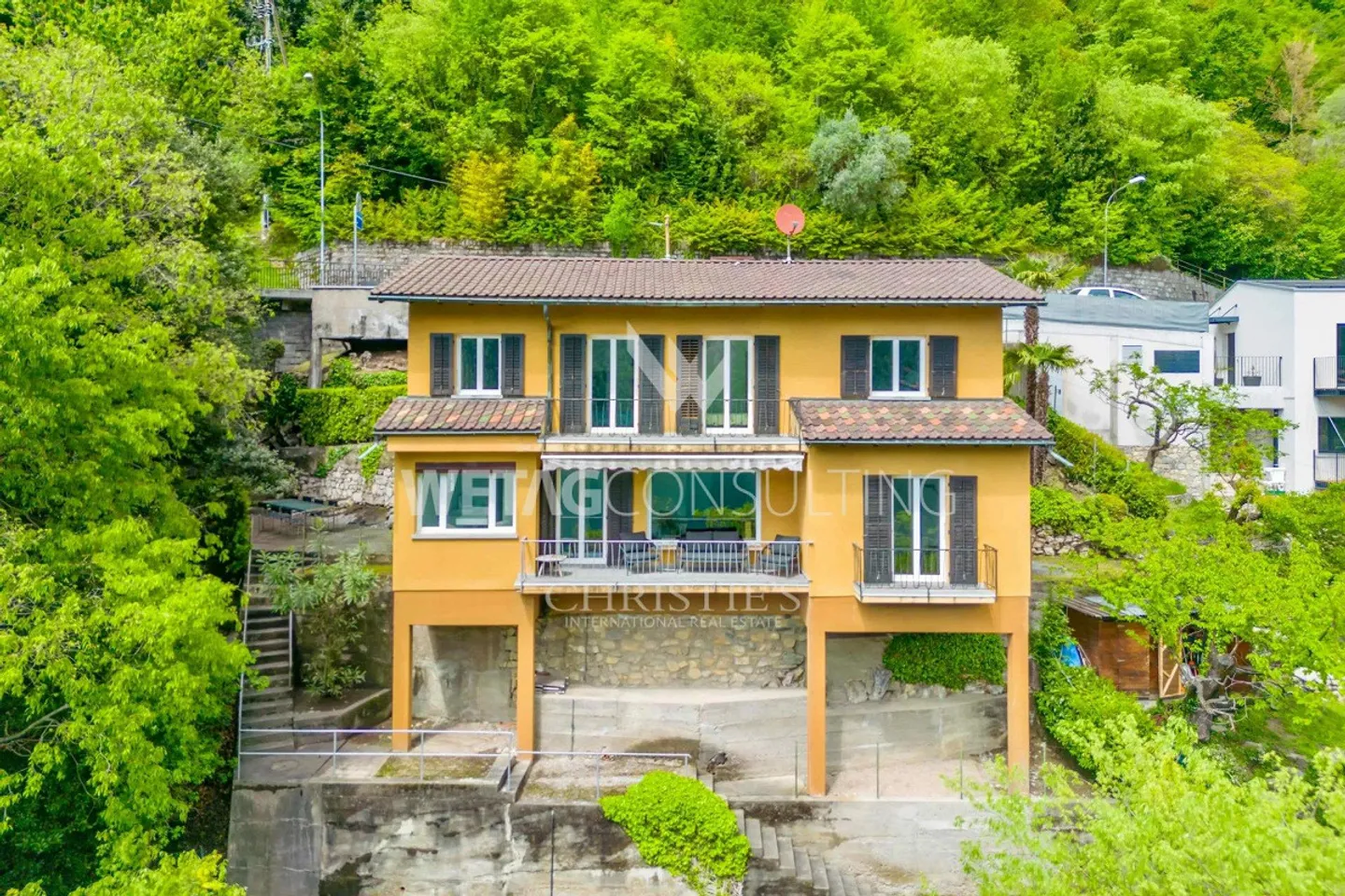 Lugano-Gandria: Villa con vista lago a 180° sul Lago di Lugano – anche un... - Foto 1 di 13