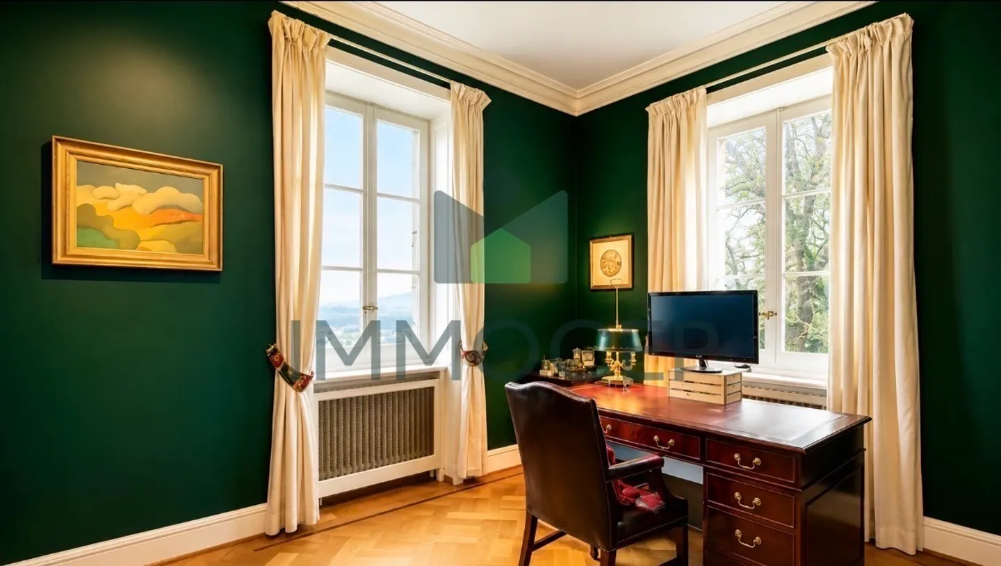 Appartement d'exception 2 chambres au sein du Château du Veyrier - Foto 4 di 9