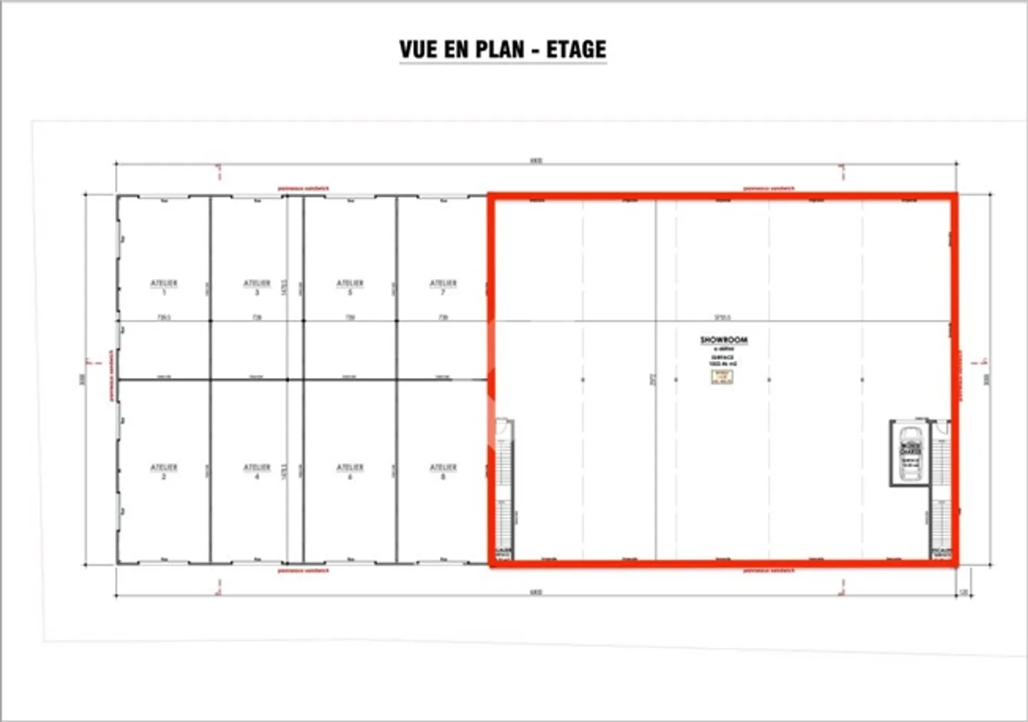 Nouvelle halle commerciale/industrielle disponible à un prix négociable - Photo 2 sur 10