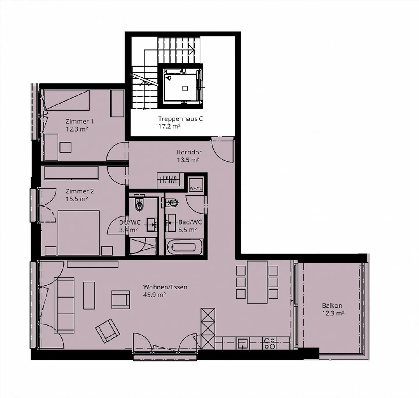 Stilvolle Wohnung in Neftenbach - Foto 10 von 10