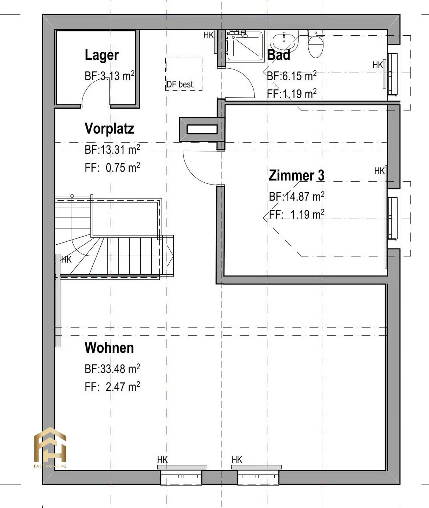 Ampio appartamento duplex di 5,5 locali a pochi passi dal lago di Thun - Foto 13 di 13