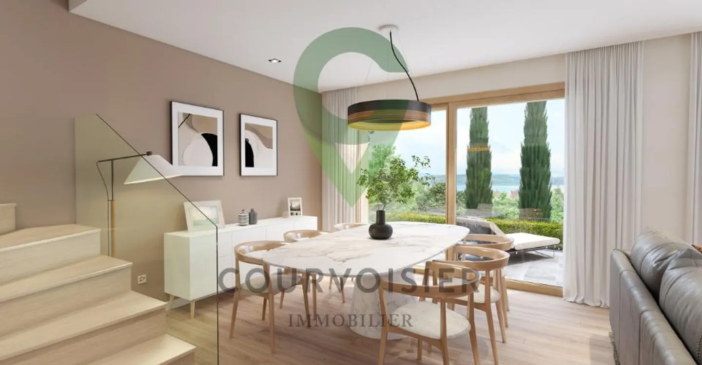 Triplex mit Seeblick und Garten - Foto 2 von 9