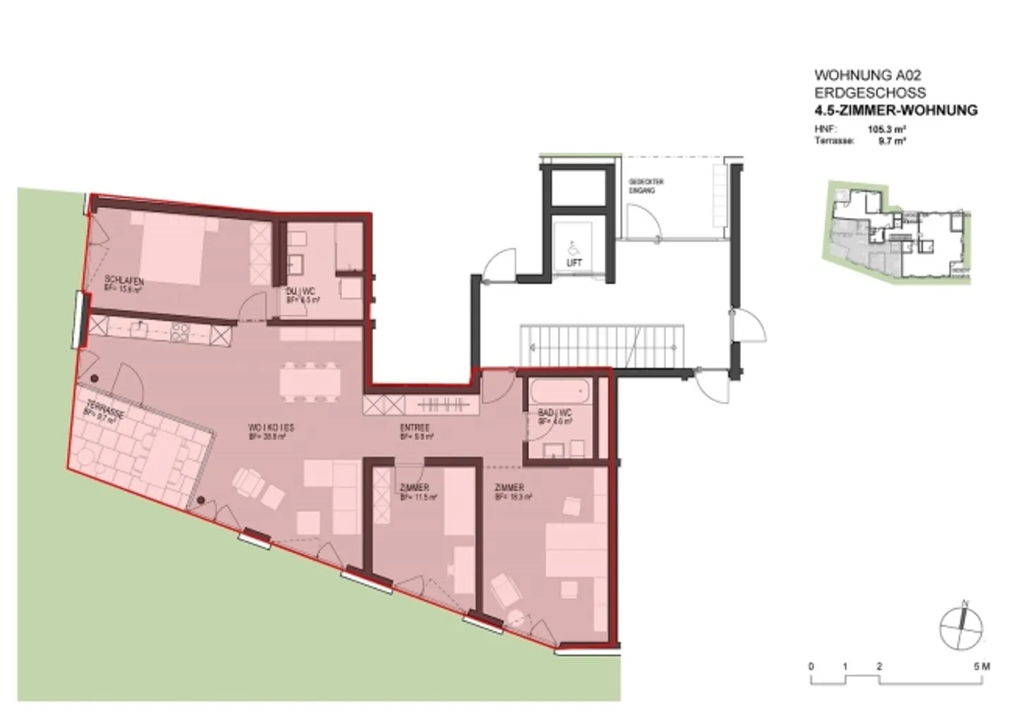 «Helle und moderne Wohnung an zentraler Lage» - Foto 3 von 10