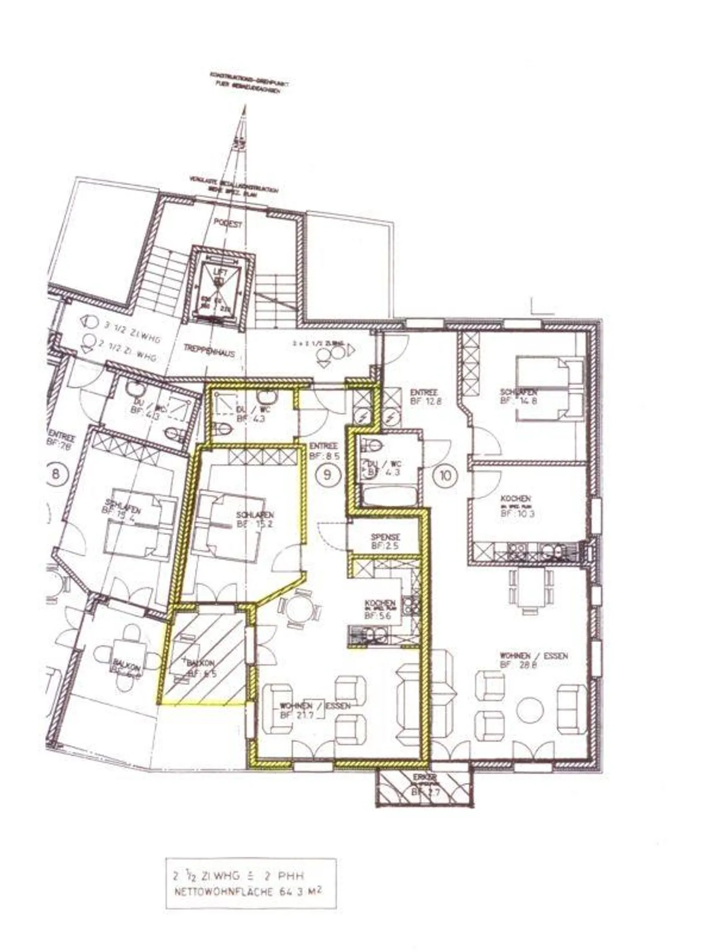 großzügige 2.5-Zimmerwohnung an zentraler Lage - Foto 10 von 10