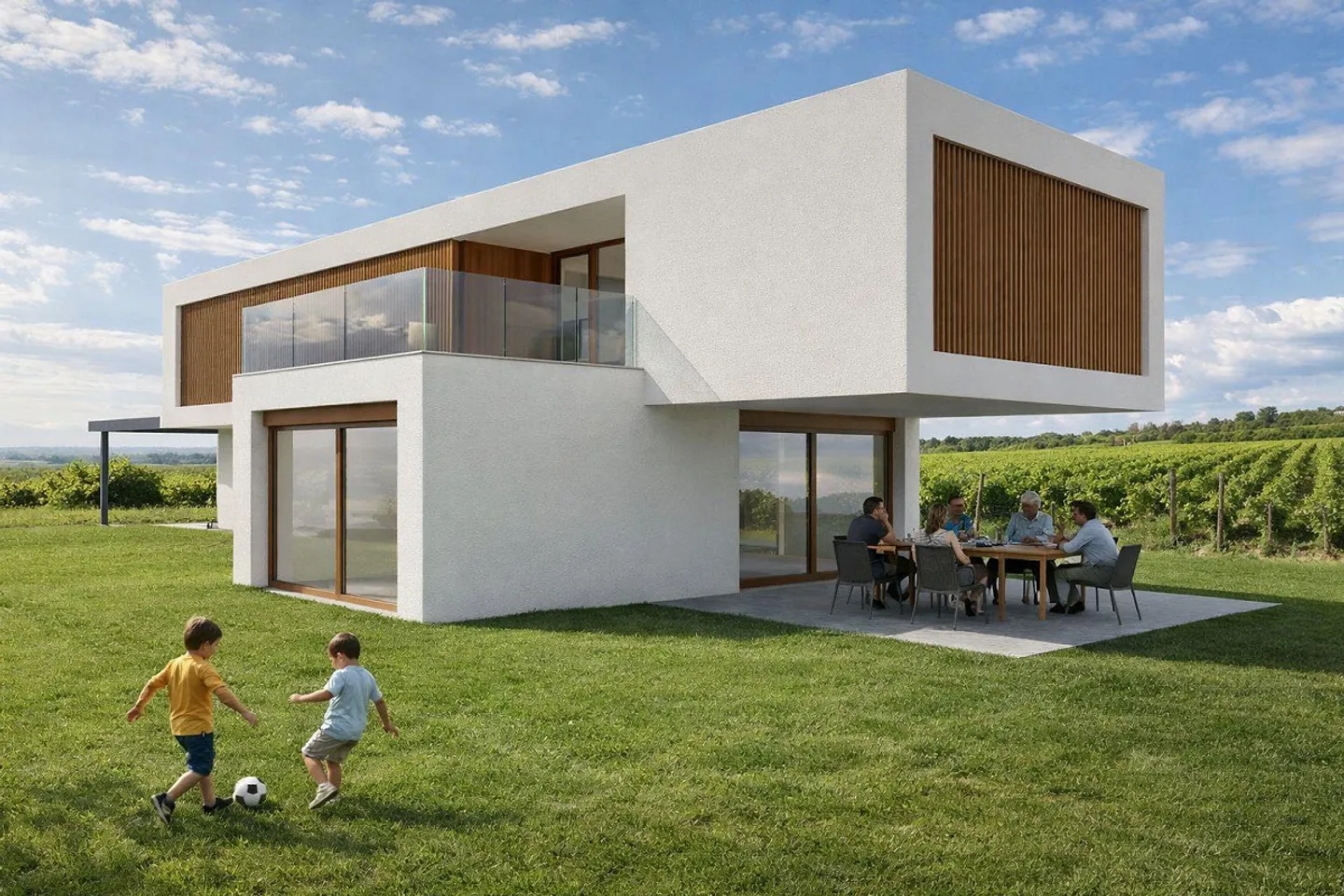 Buildable, flat plot in the green with approved project - Photo 10 of 12
