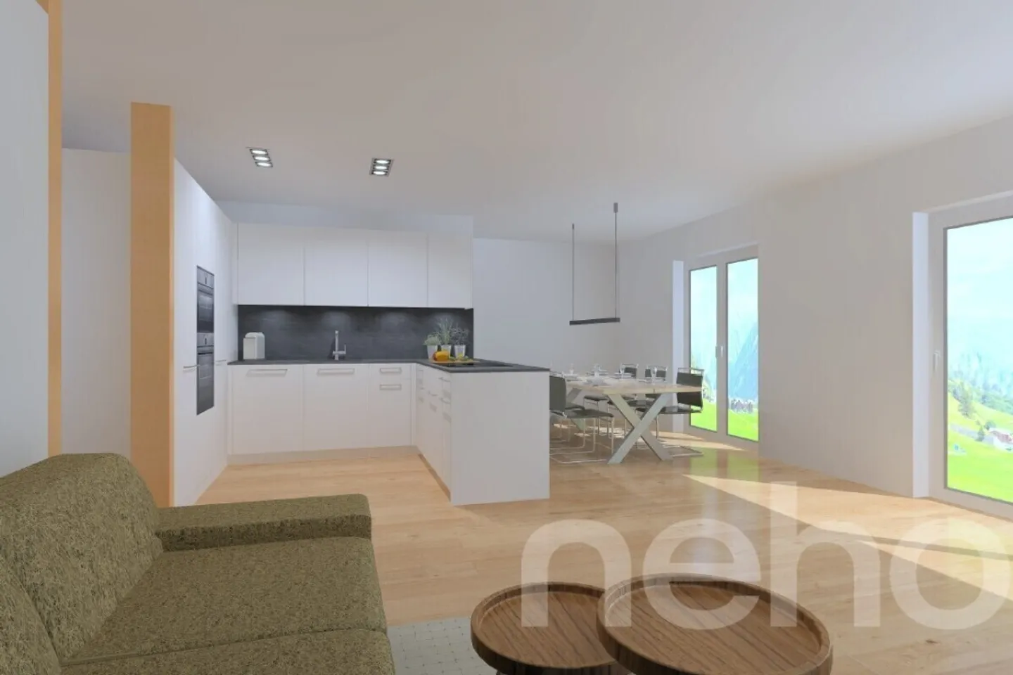 Casa familiare semi-indipendente di nuova costruzione - Il tuo rifugio con panorama montano - Foto 3 di 12