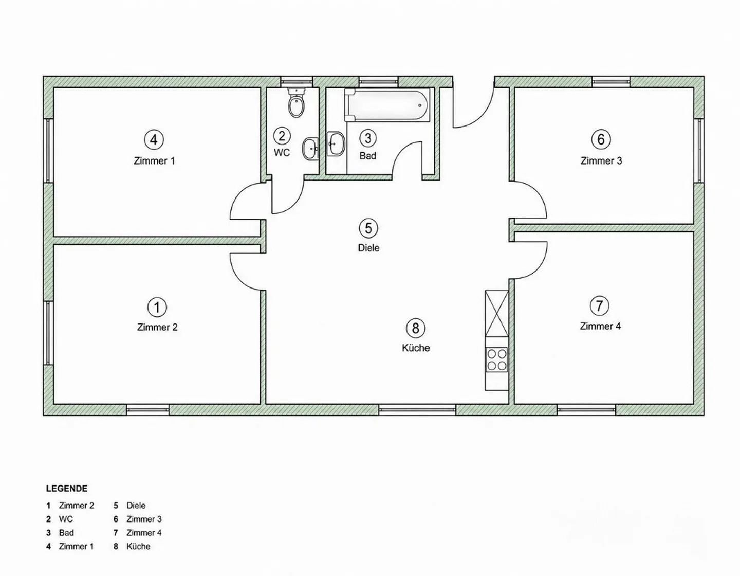 Large 4½ Room Apartment - Photo 2 of 2