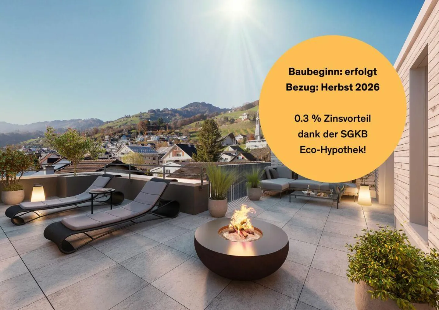 Äusserst hochwertige Attikawohnung mit riesiger Terrasse und wunder... - Photo 1 sur 10