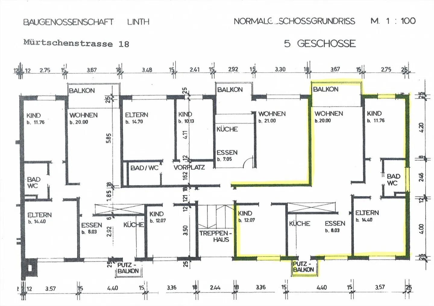 Appartamento familiare di 4,5 stanze con balcone al 3° piano - Foto 9 di 9
