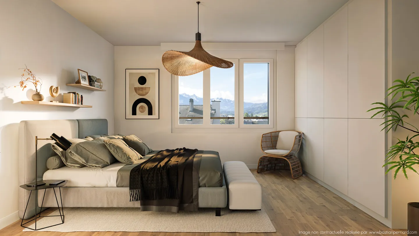 Appartement moderne de 2,5 pièces, idéalement situé à Bulle - Photo 2 sur 6