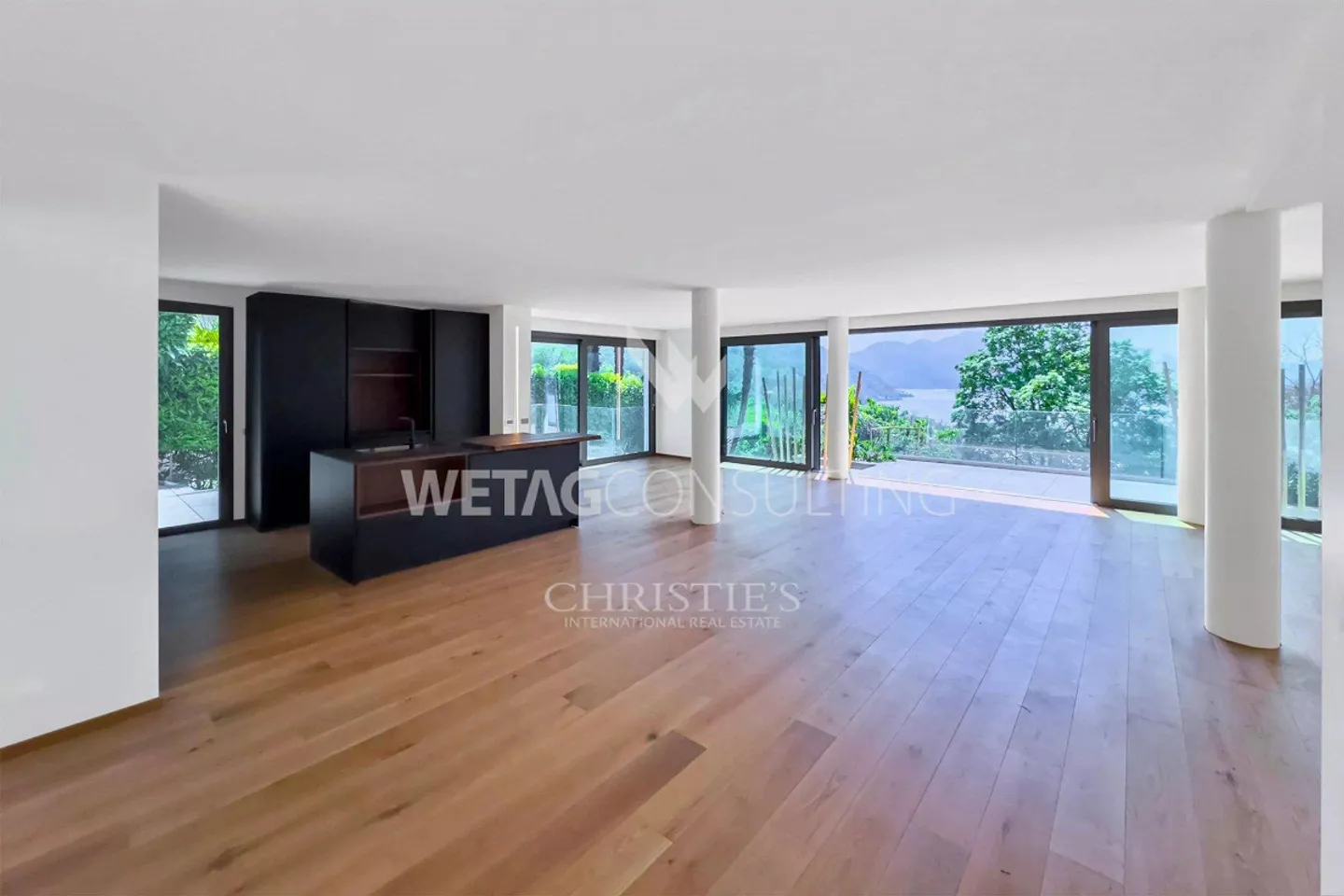 Lugano-Muzzano: villa spaziosa con piscina e vista sul lago di Lugano - Foto 3 di 13