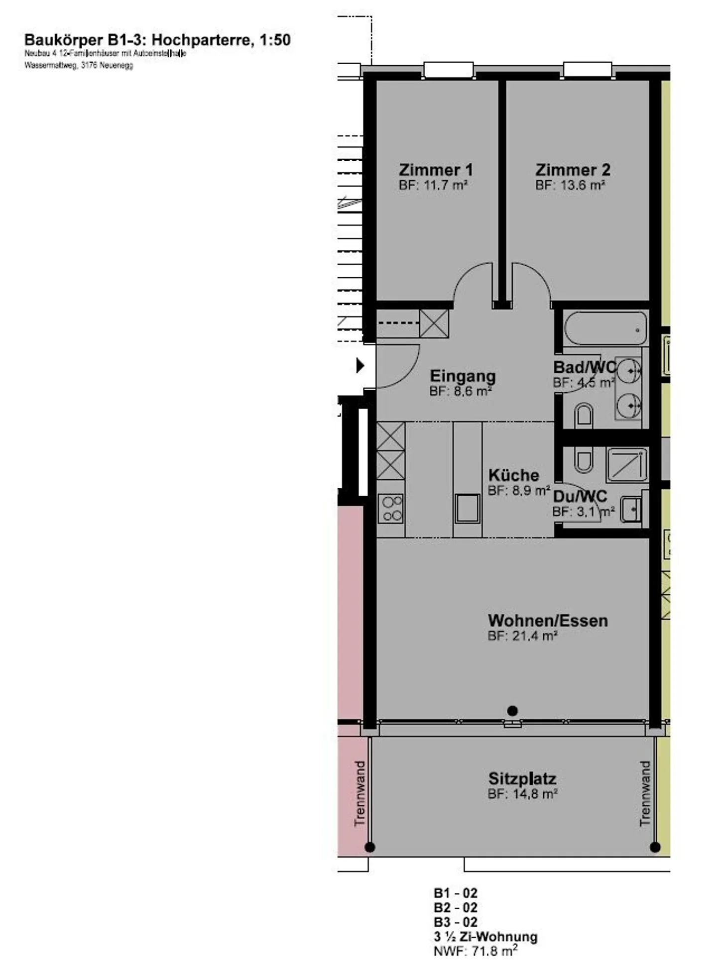 Moderne 3.5-Zimmerwohnung - Foto 12 von 12