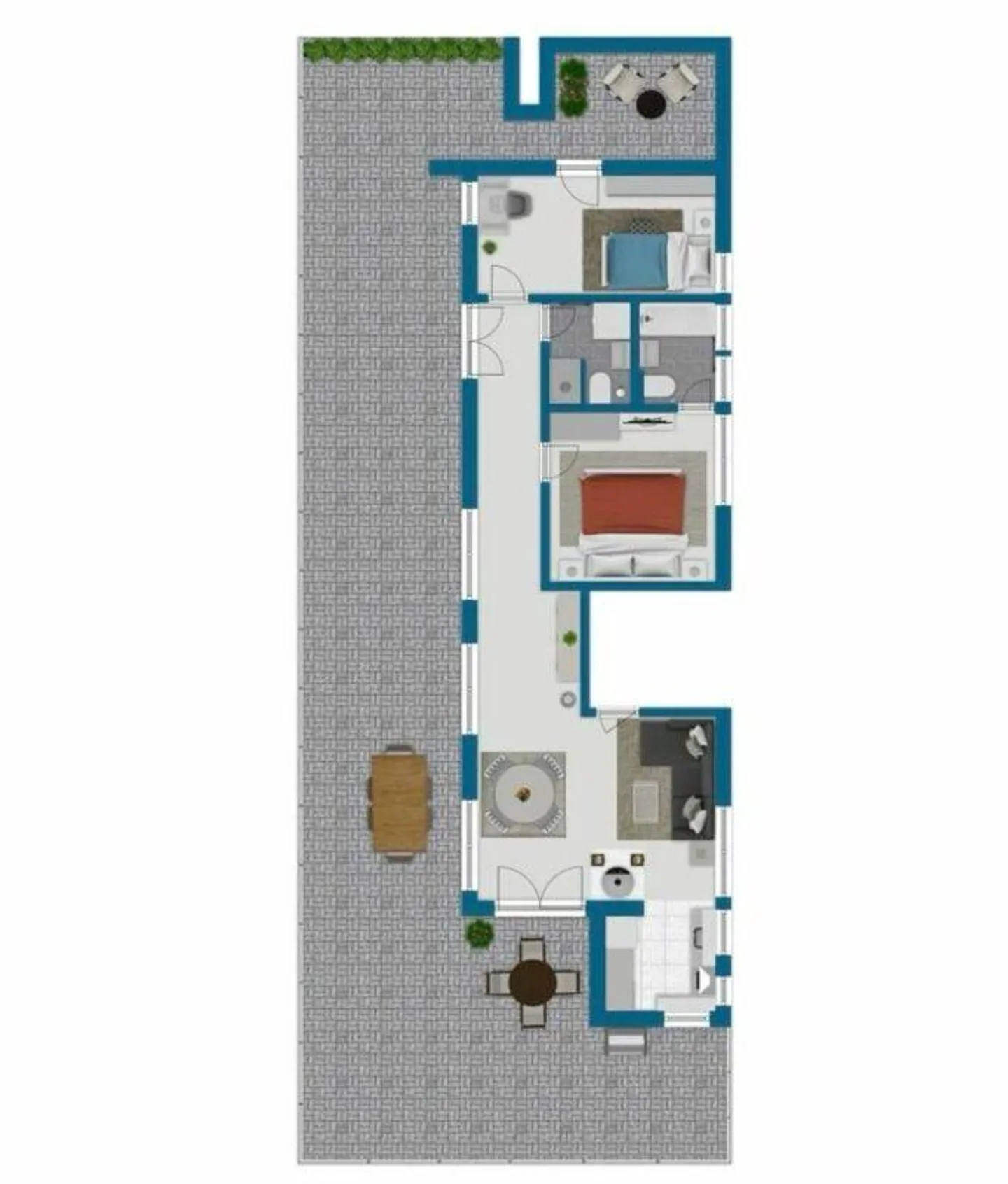 Renovated 3.5-room penthouse with XXL terrace (no lift) - Photo 17 of 17