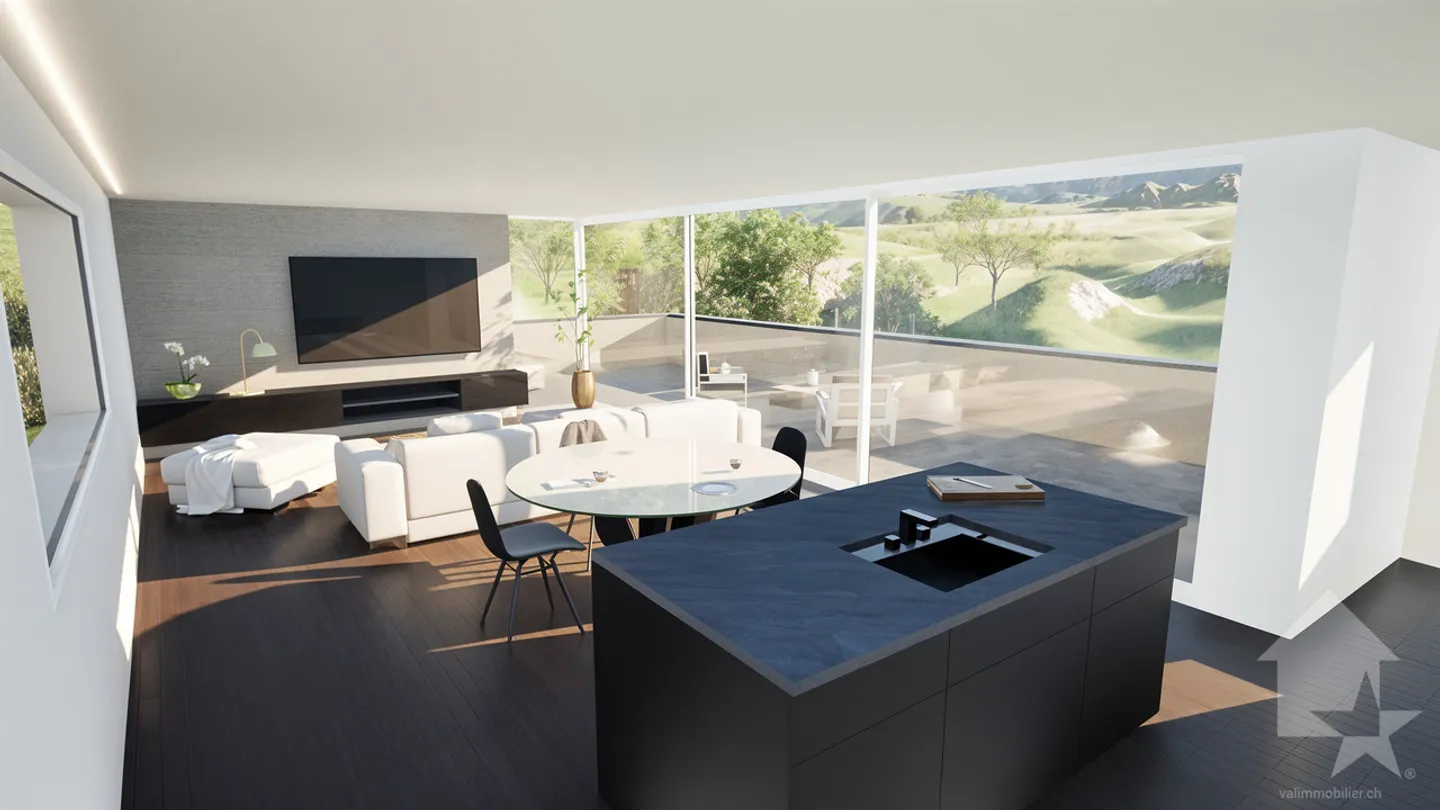 Prachtvolles Dachgeschoss-Projekt von 215 m2, Doppelgarage und Terrassen! - Foto 3 von 5