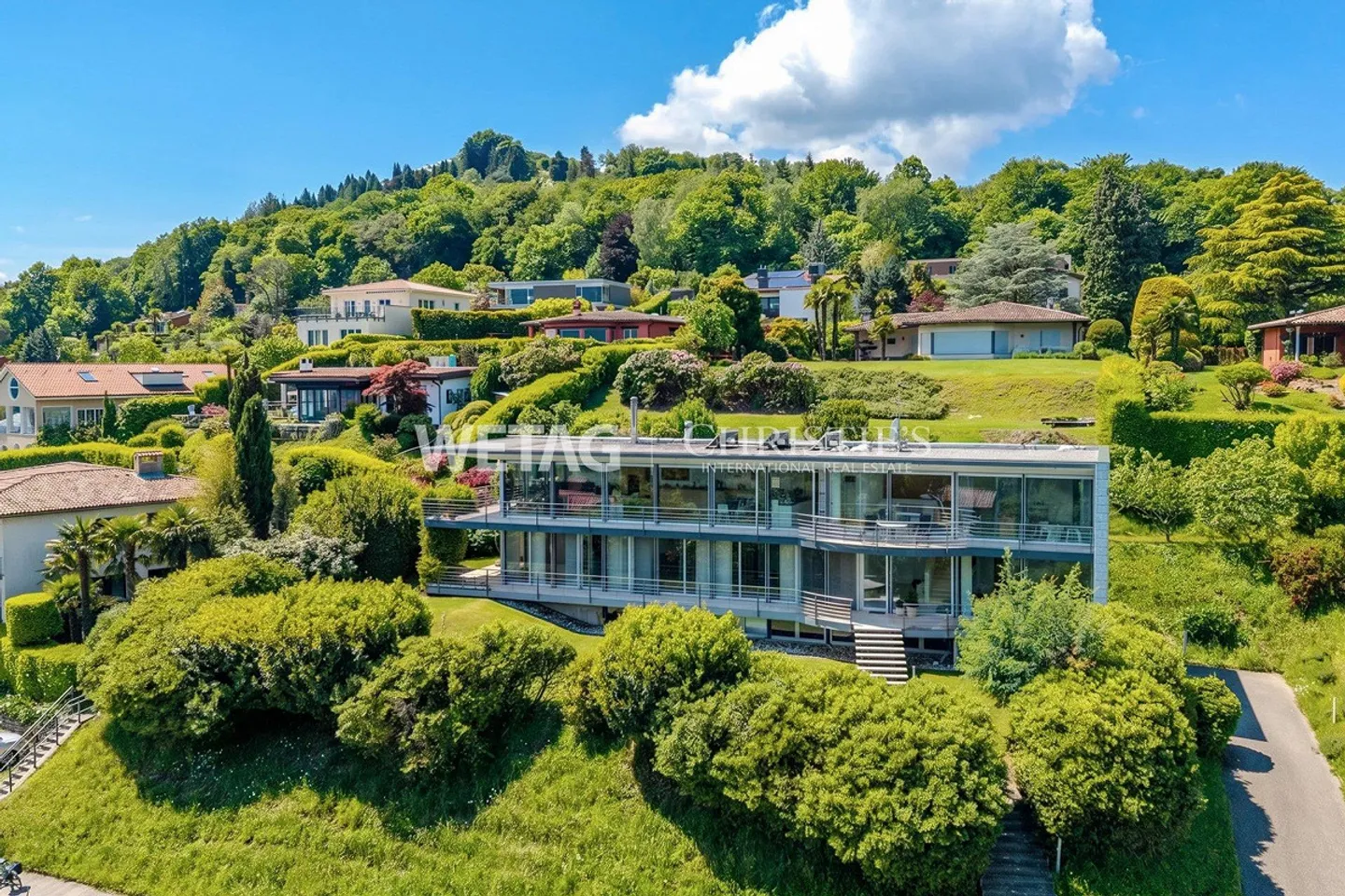 Lugano-Carona : villa moderne à Carona avec vue sur le lac de Lugano... - Photo 1 sur 13