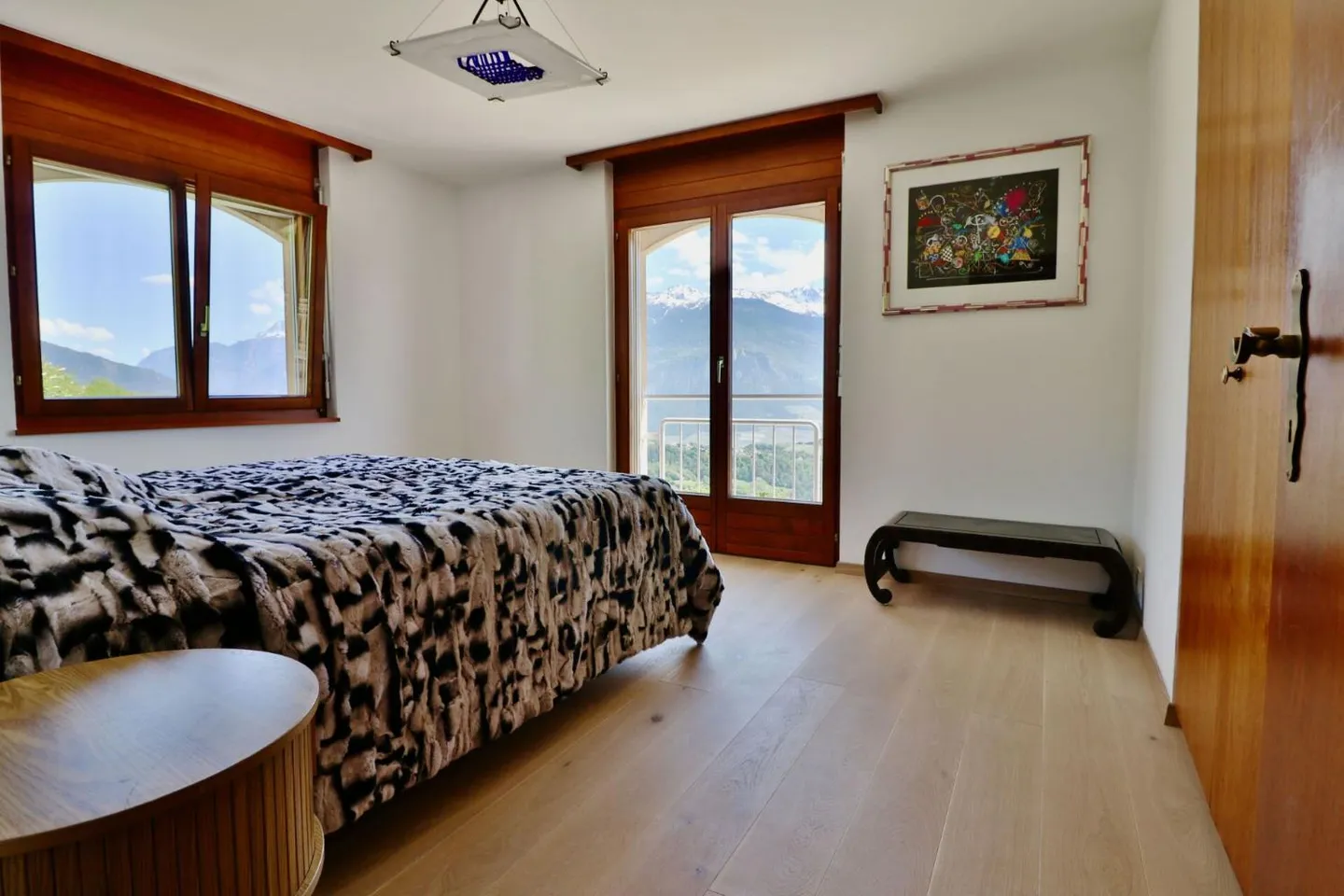 Villa + 2.5 locali con piscina a Savièse - Vista panoramica - Foto 5 di 13