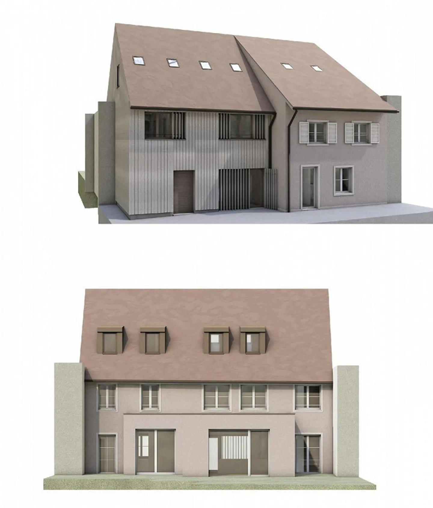 New or renovated construction of two 4.5 room semi-detached single-family houses in Zwingen - Photo 1 of 3