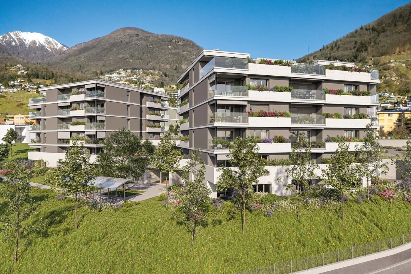 RESIDENZA HEDERA - PREMIÈRE LOCATION D'APPARTEMENTS MODERNES À TENERO-CONTRA - Photo 4 sur 4