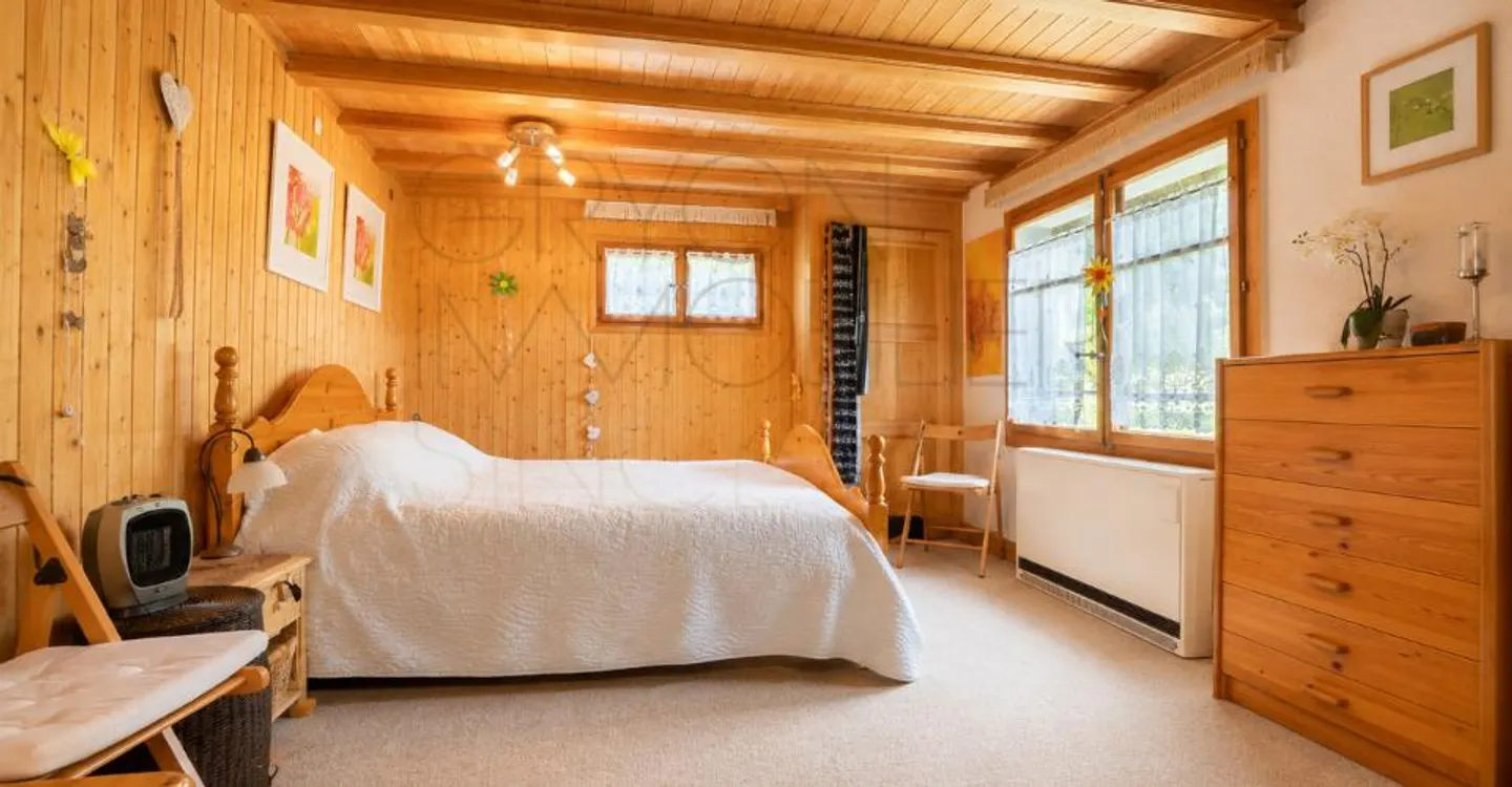 4.5-room chalet to renovate in Gryon, view and calm - Photo 11 of 11