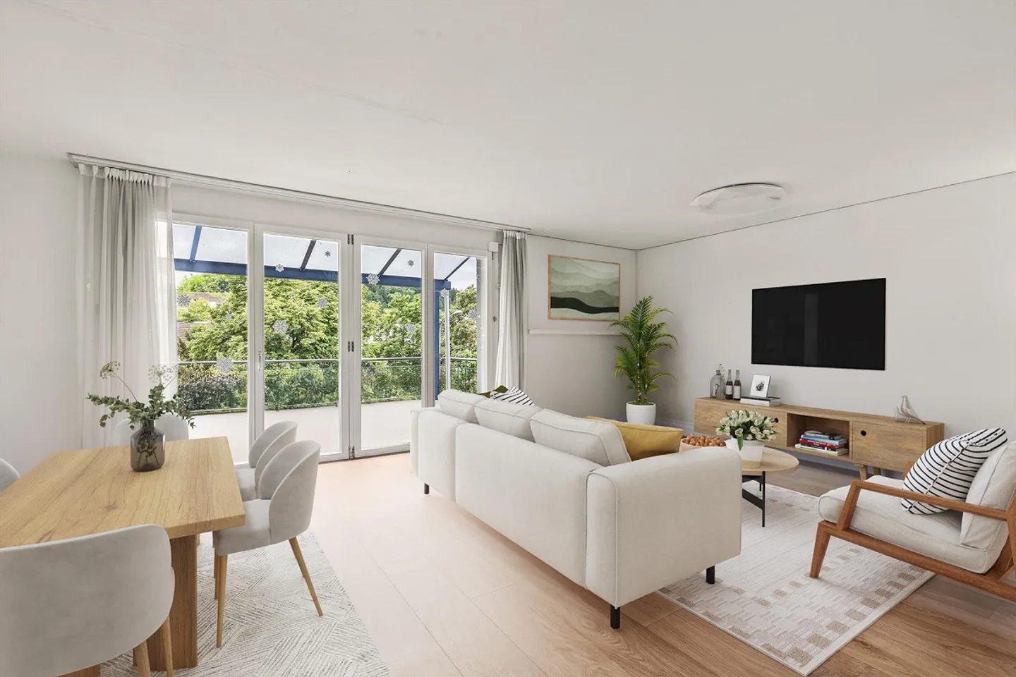 MAISONETTE LUMINEUSE ET CONVIVIALE DE 5,5 PIÈCES À ZURICH-NORD - Photo 2 sur 5
