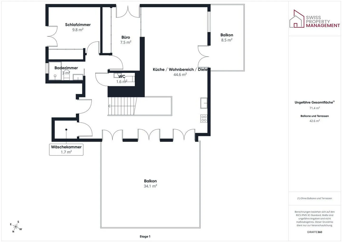 Lichtdurchflutete 3.5 Zimmer Penthousewohnung mit riesiger Terrasse... - Photo 15 of 15