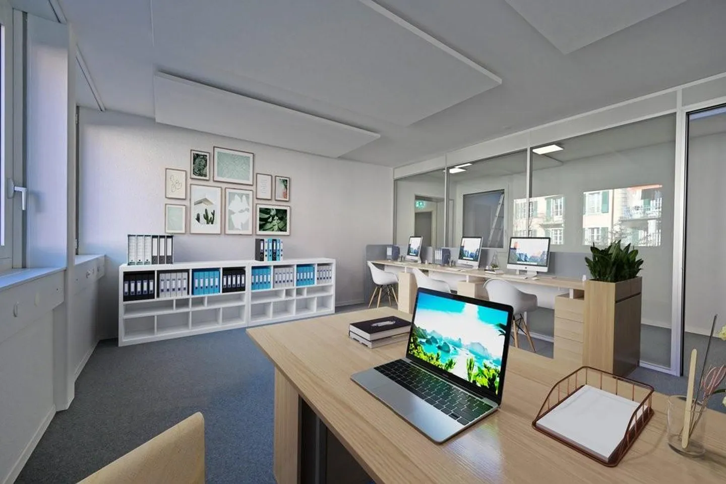 Bureaux individuels lumineux dans le quartier de Mattenhof - Photo 3 sur 4