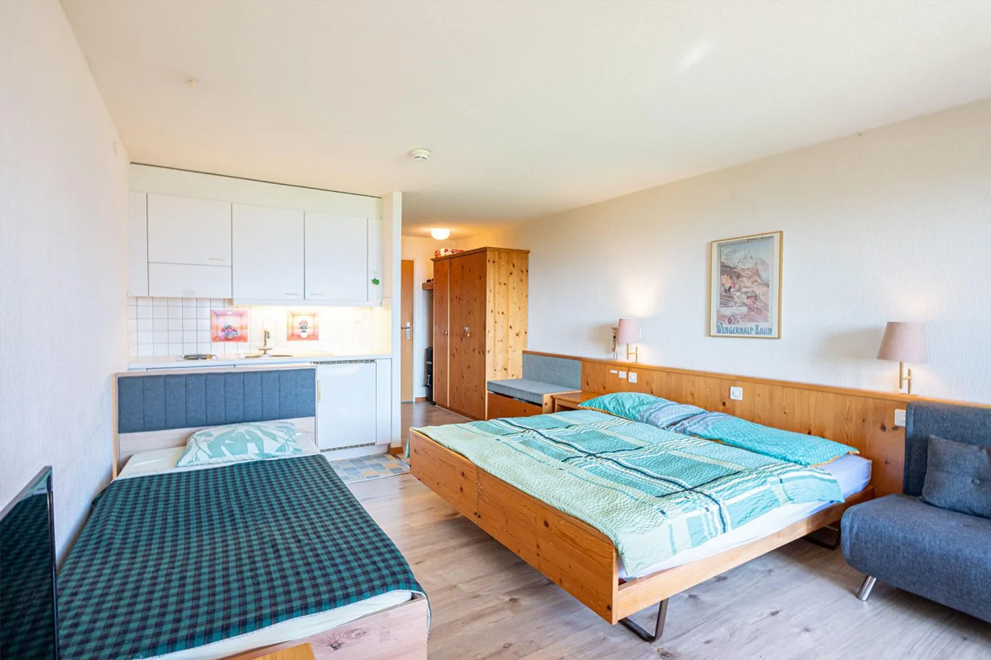 Studio 1 pièce confortable avec vue sur la montagne à Aeschi près de Spiez à vendre - Photo 2 sur 13