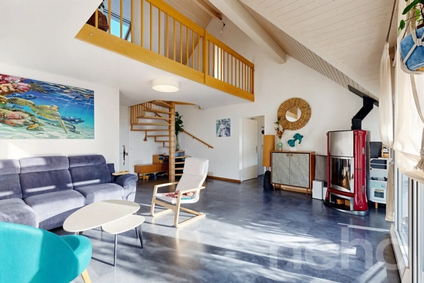 Elegante duplex di 4.5 locali mansardato, spazioso e luminoso a Gland - Foto 4 di 12