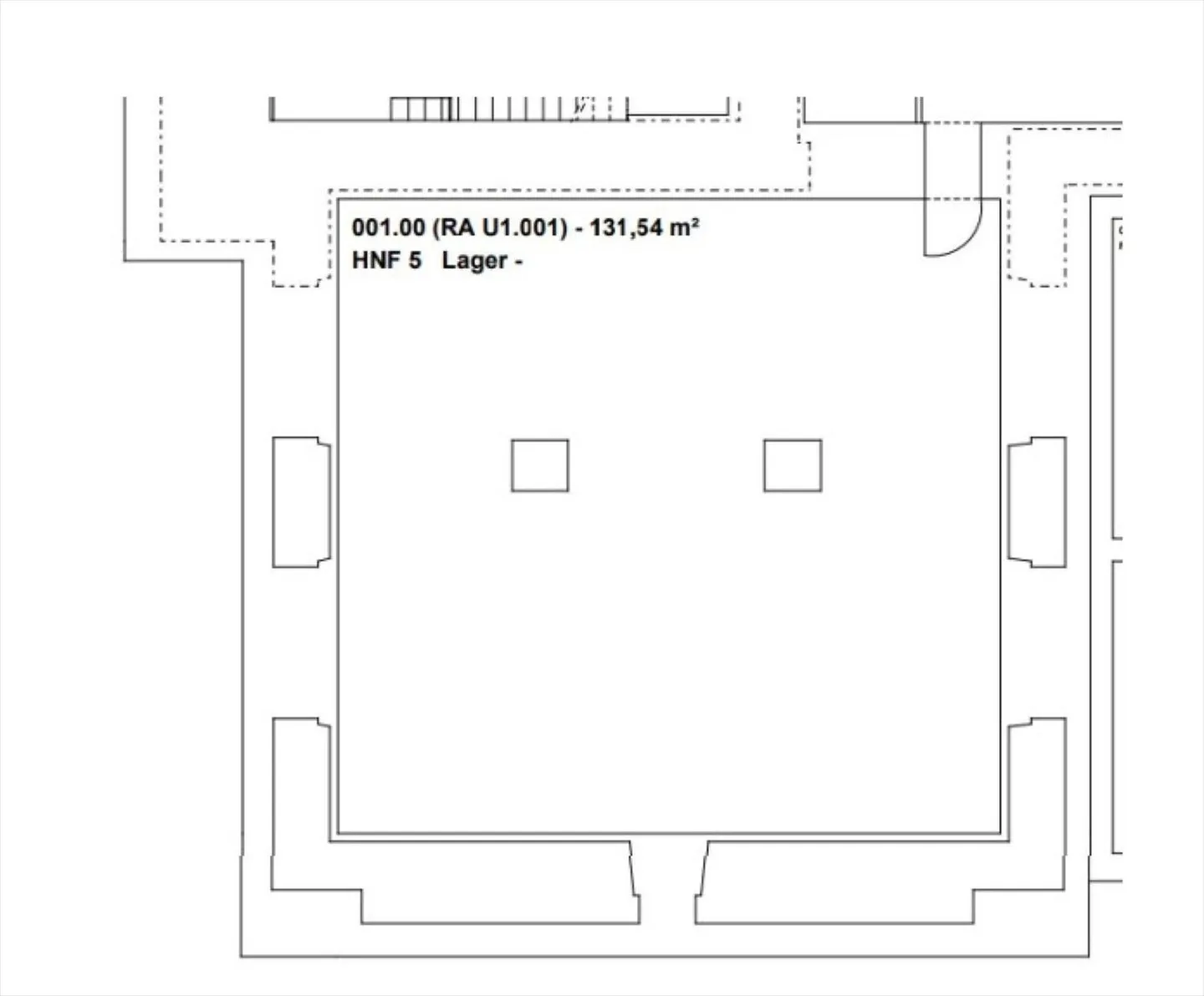 Grand dépôt d'env. 132 m2 à louer au sous-sol à l'Hôtel des Postes à Neuchâtel - Photo 2 sur 8