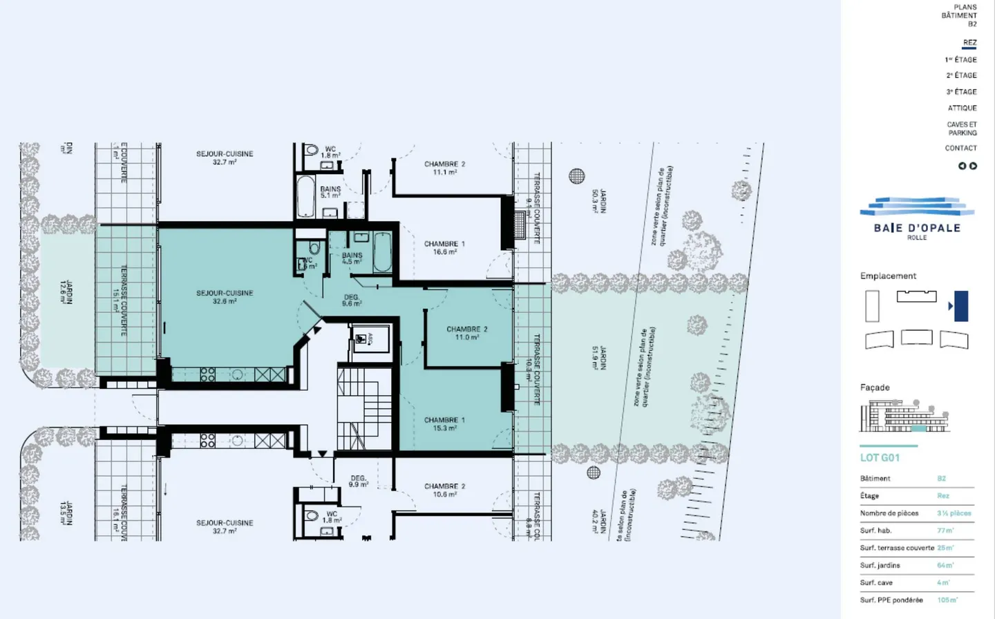 Appartement Contemporain avec Jardin - Photo 7 sur 8