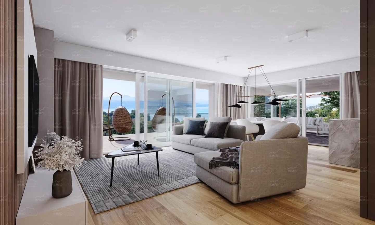 Attic with lake view - Cap Bleu - www.cap-bleu.ch - Photo 5 of 13