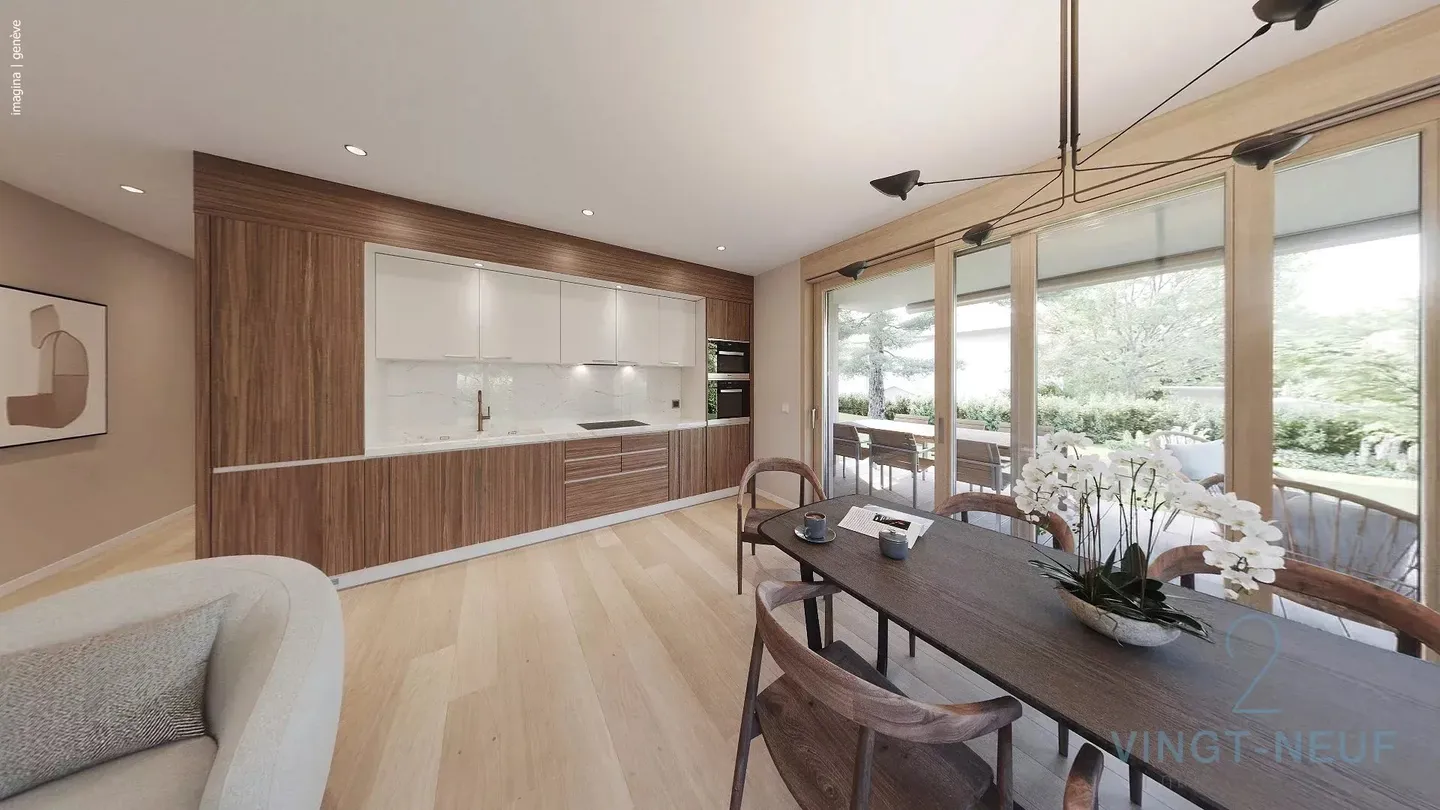 Appartamento con giardino a Onex - Foto 1 di 10