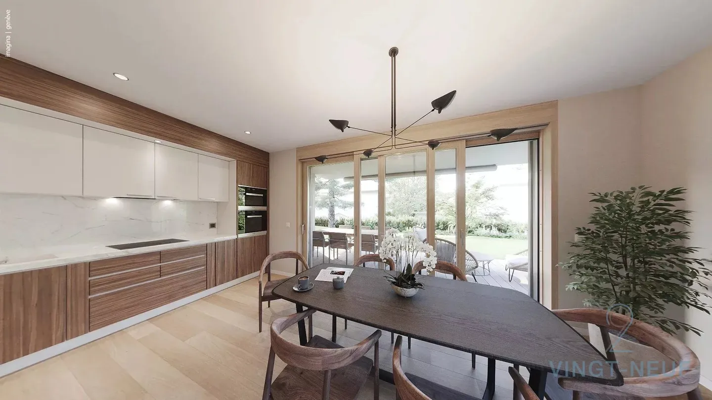 Appartamento con giardino a Onex - Foto 3 di 10