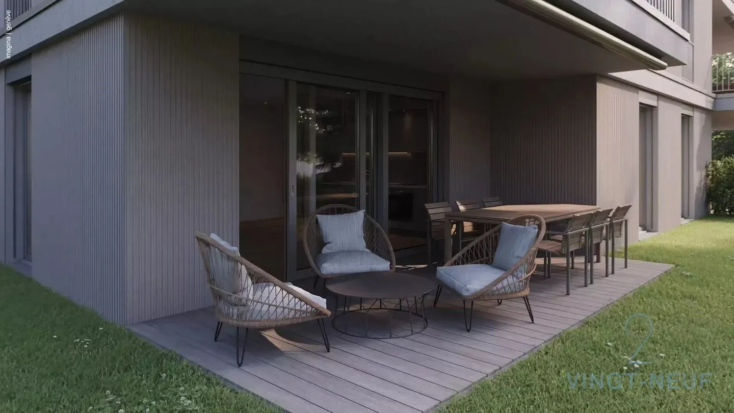 Appartamento con giardino a Onex - Foto 9 di 10