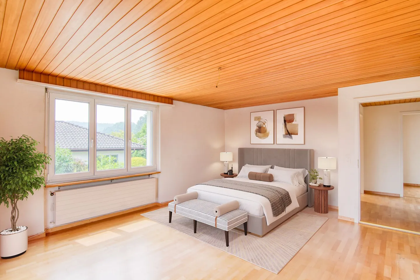 Maison individuelle de 6,5 pièces située au calme à Meikirch avec intimité et espace pour plusieurs véhicules - Photo 11 sur 34