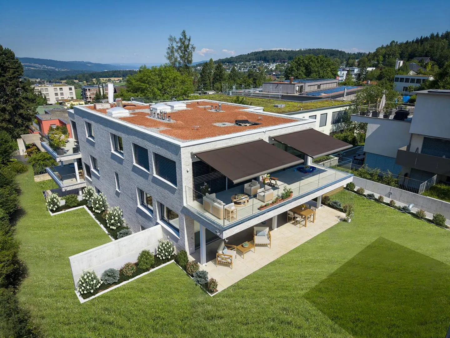 Nouvelle construction à Mettlen : première occupation de l'appartement duplex de 4,5 pièces avec jardin - Photo 1 sur 9