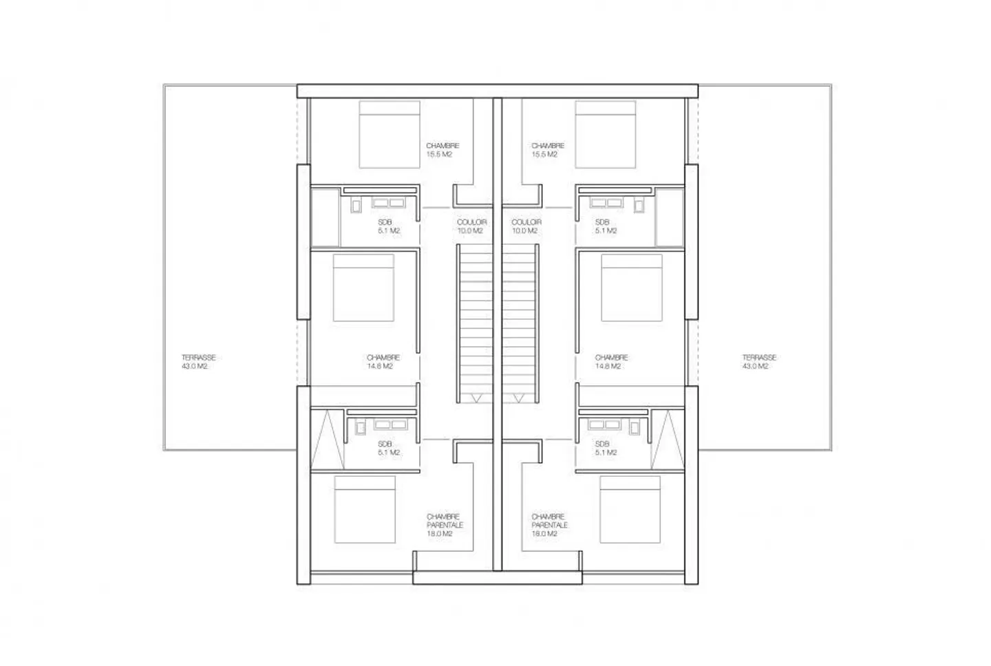 Nouvelle Villa de Maison de Rang dans un Style Moderne - Photo 5 sur 7