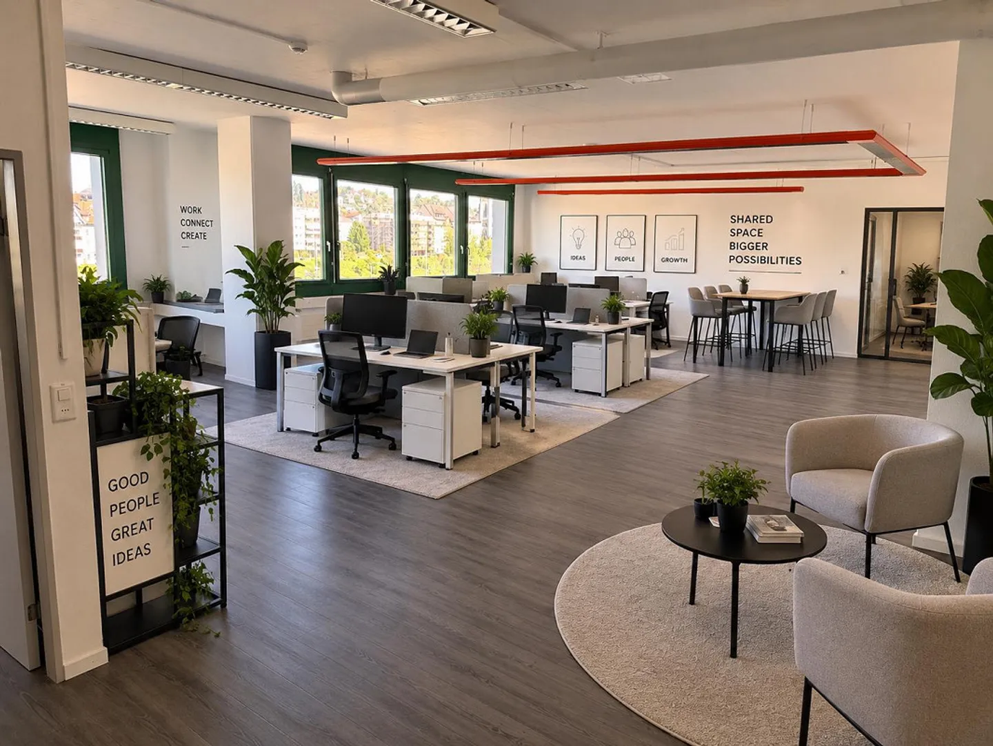 Furnished Office - Coworking Workspaces - Individual and Spacework - Photo 3 of 5