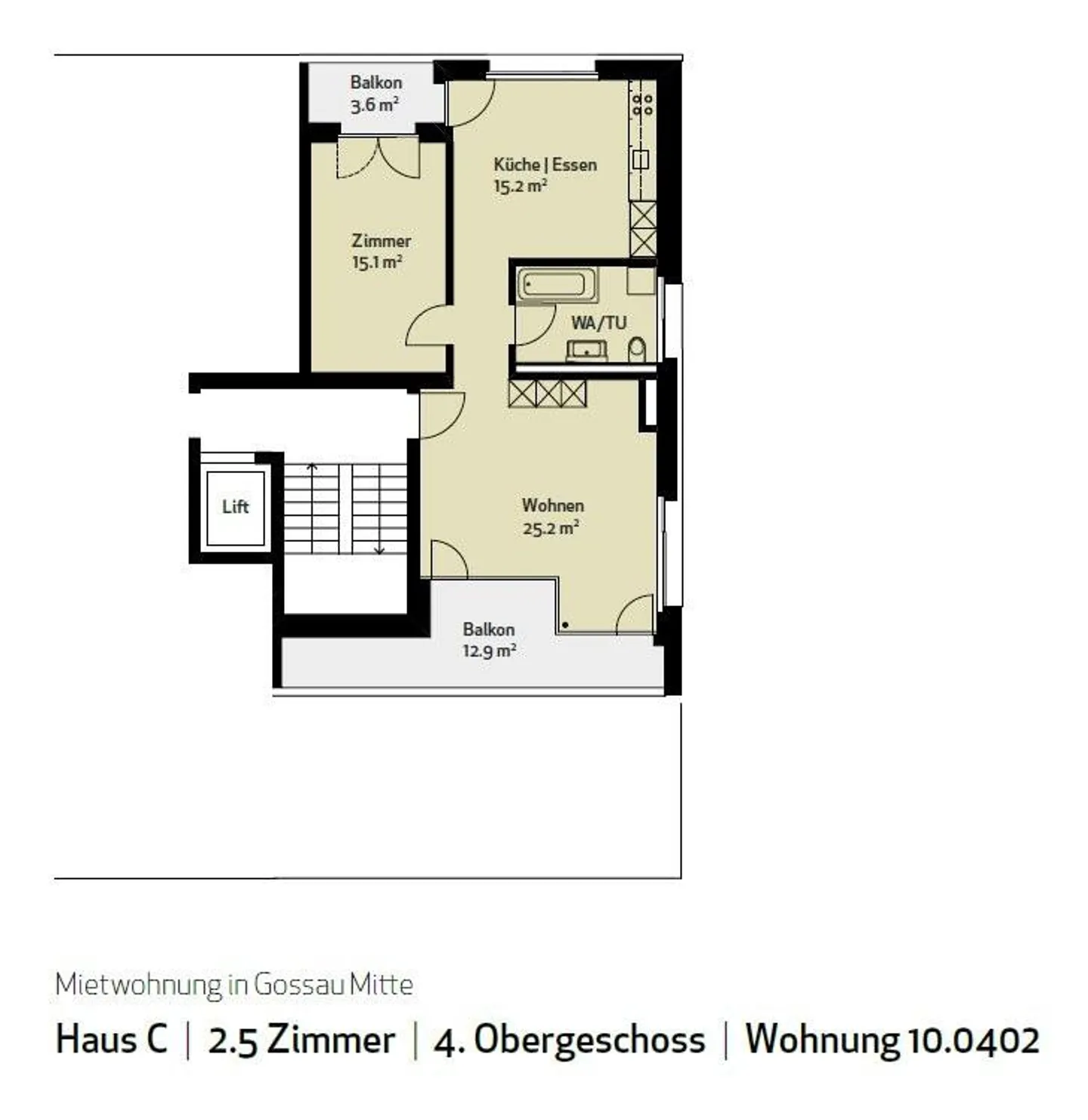 Modernes Apartment in Gossau - Foto 9 von 9