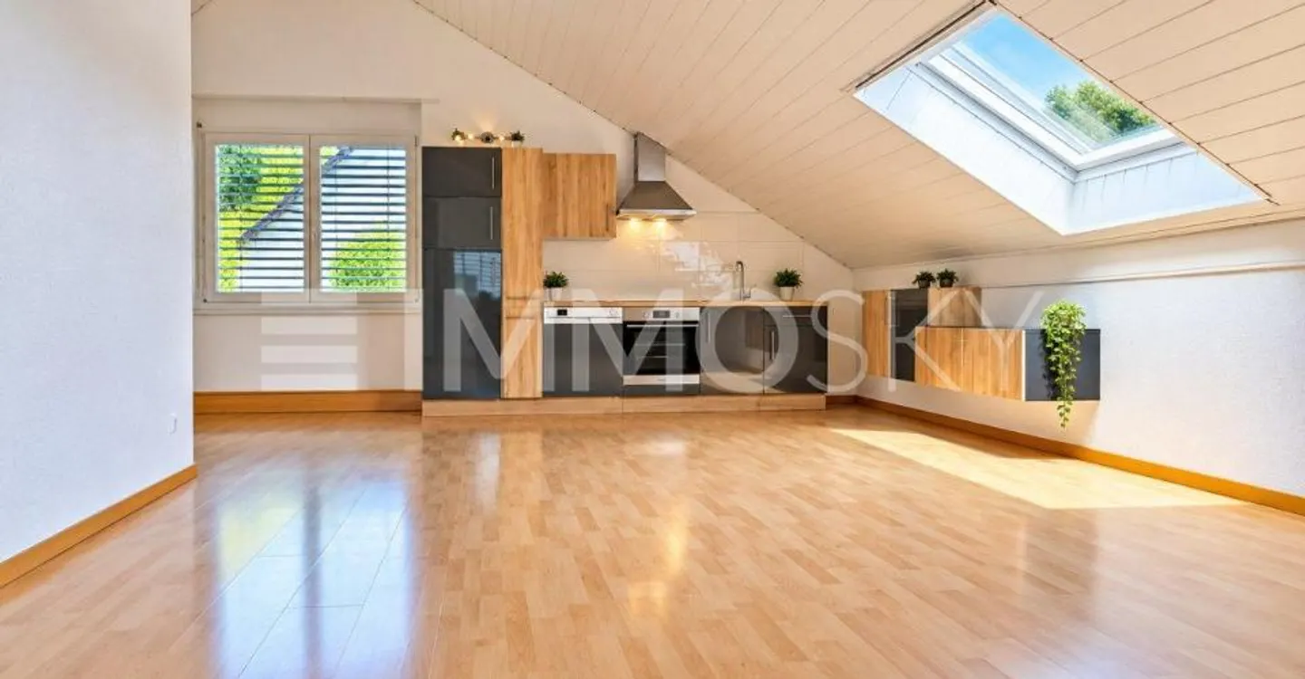 Grosszügige Dachwohnung mit schöner Aussicht - Foto 2 von 5