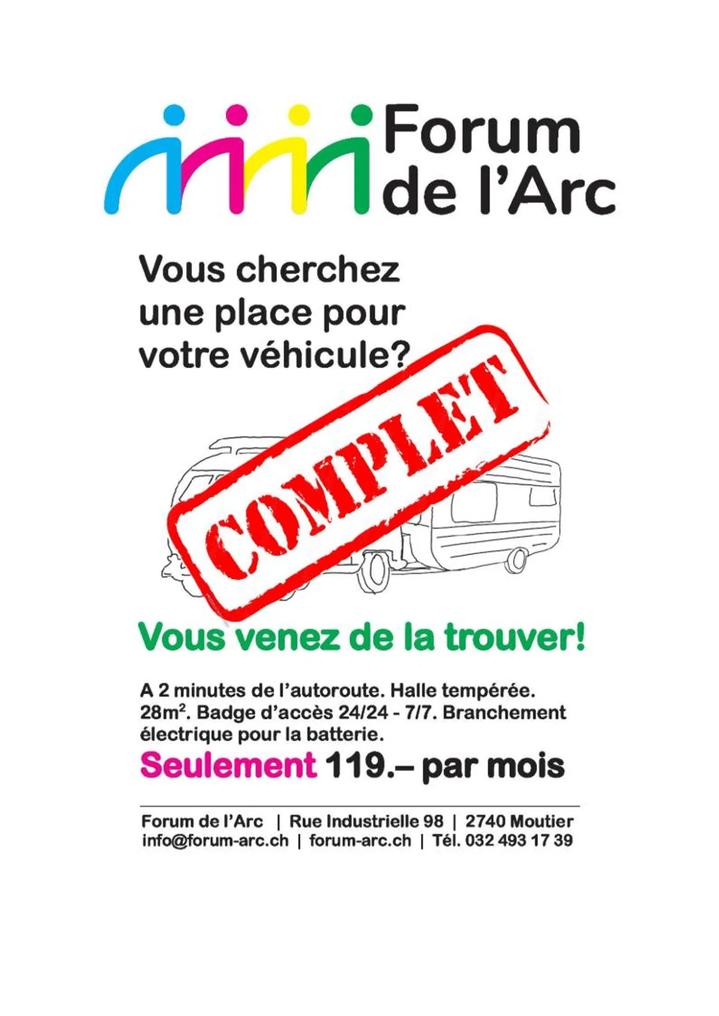 Place de parc pour camping-cars - Photo 1 sur 4