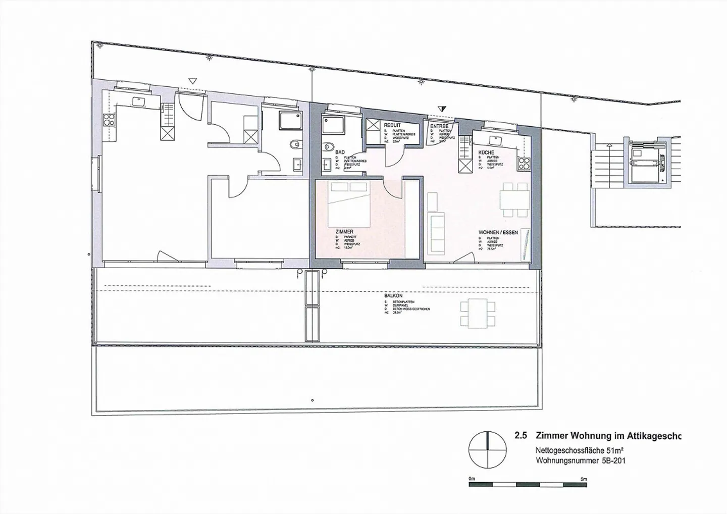 Appartement penthouse moderne de 2,5 pièces - Photo 2 sur 11