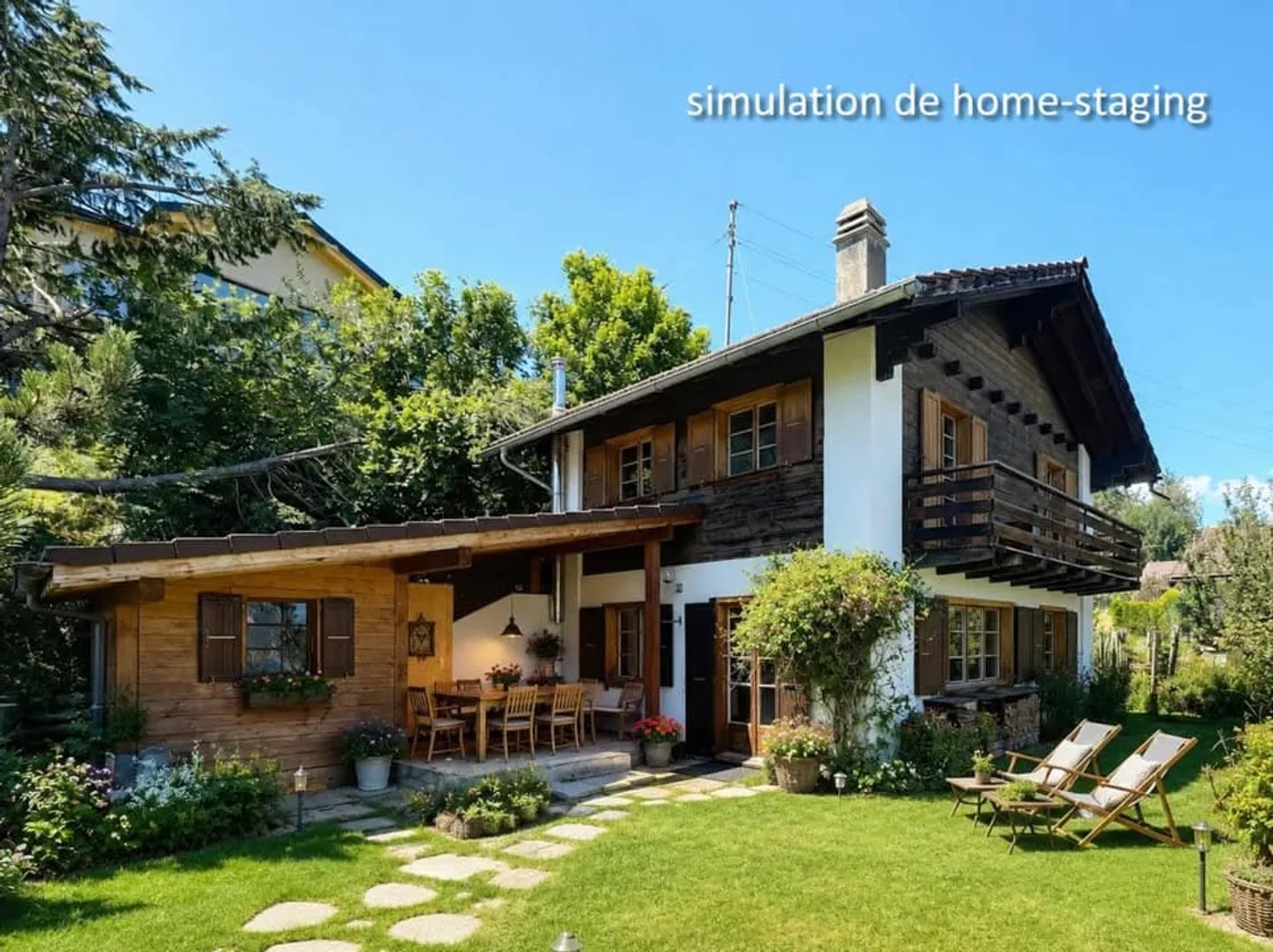 Vex, incantevole chalet di 4,5 stanze di 84 m2 con area esterna coperta e piana - Foto 1 di 13