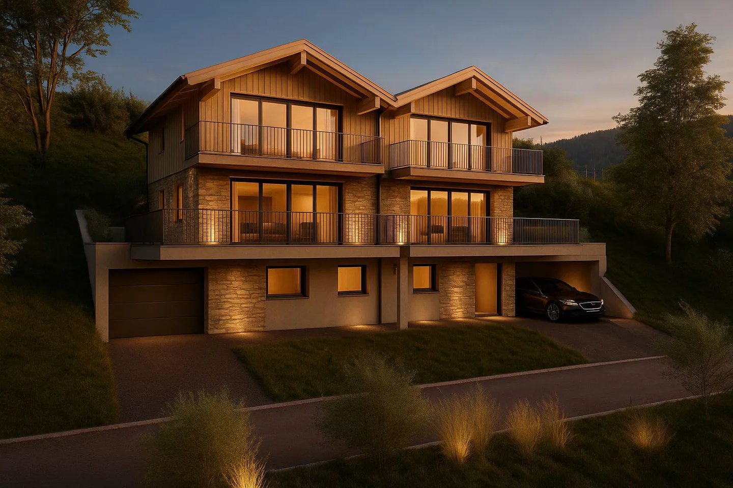 Grundstück ohne Mandat zu verkaufen für 2 Chalets - Foto 1 von 3