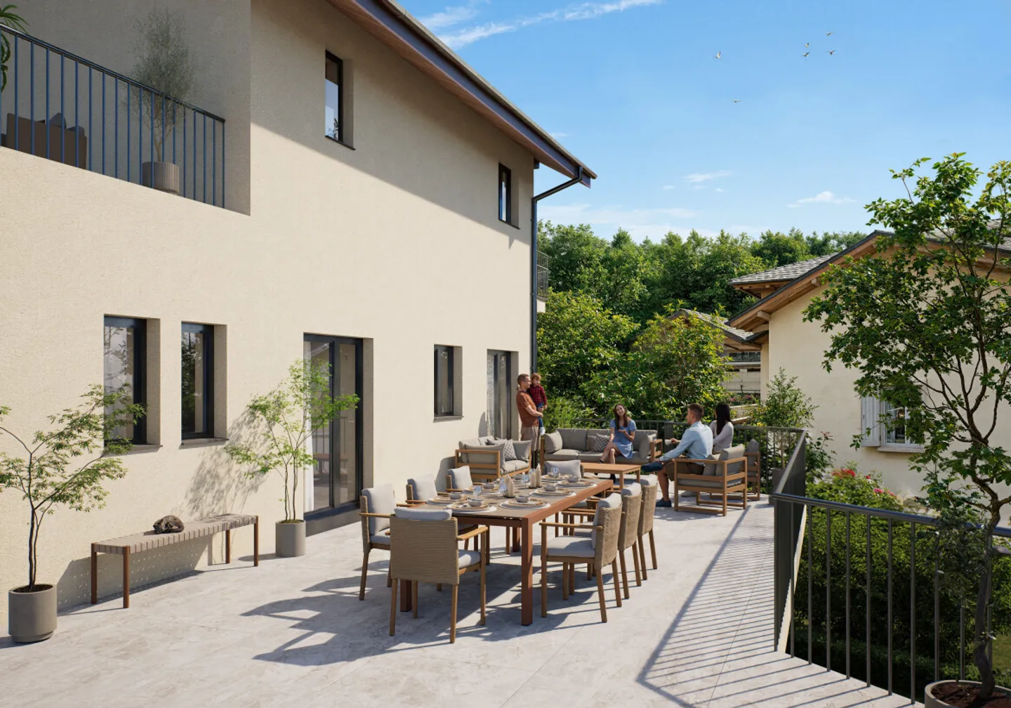 Duplex de caractère avec terrasses - Photo 2 sur 3