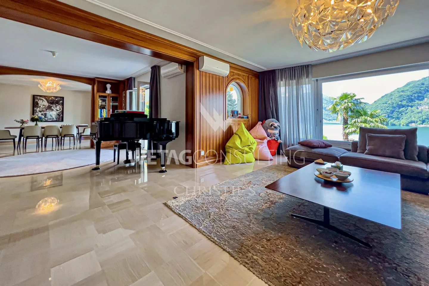 Villa rinomata a Carabietta con piscina e vista sul lago di Lugano - Foto 5 di 13
